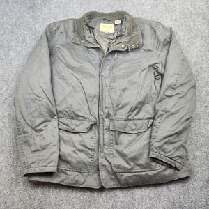 Powder River Outfitters Field Jacket Mens 2XL Green Canvas Western Chore Coat